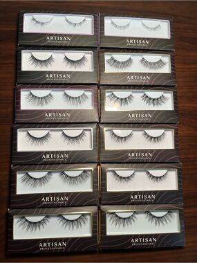 12 box of false eyelashes ARTISAN professional